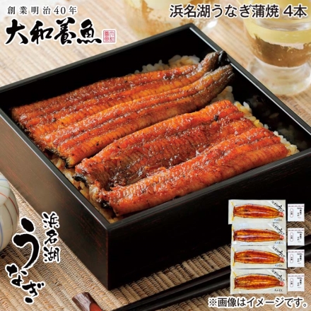 お歳暮のし付き 浜名湖うなぎ蒲焼 4本