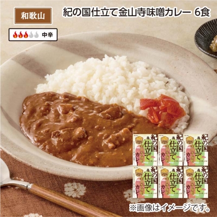 紀の国仕立て金山寺味噌カレー Ｂ（6食）