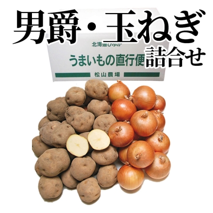 男爵・玉ねぎ詰合せ 男爵いも・玉ねぎ 各3kg