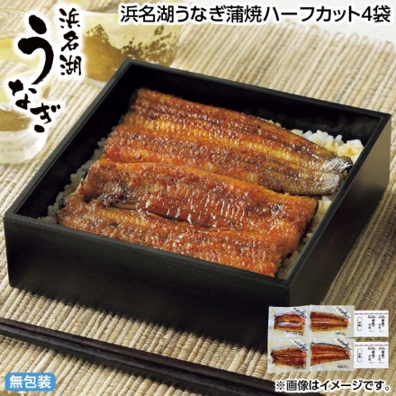 お中元のし付き 浜名湖うなぎ蒲焼ハーフカット4袋 御中元 夏ギフト ギフト 贈答