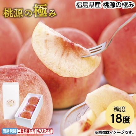 お中元のし付き 福島県産 桃源の極み 1kg（3～4個） 御中元 夏ギフト ギフト 贈答