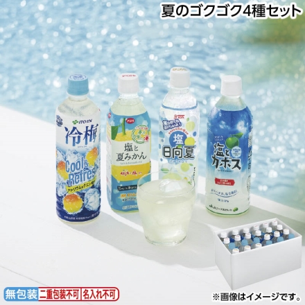 お中元のし付き 夏のゴクゴク4種セット 御中元 夏ギフト ギフト 贈答