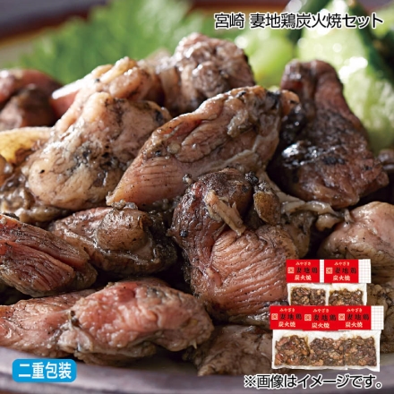 お中元のし付き 宮崎 妻地鶏炭火焼セット 100g×5 御中元 夏ギフト ギフト 贈答