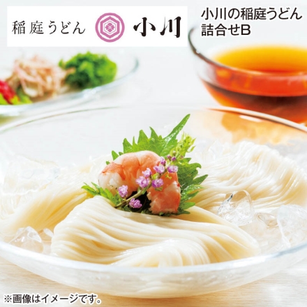 お中元のし付き 小川の稲庭うどん詰合せＢ うどん80g・つゆ20m 各12 御中元 夏ギフト ギフト 贈答