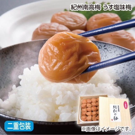 お中元のし付き 紀州南高梅 うす塩味梅 600g（約塩分8％） 御中元 夏ギフト ギフト 贈答