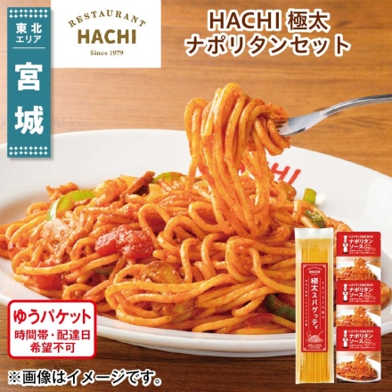 ＨＡＣＨＩ 極太ナポリタンセット スパゲティ300g、ナポリタンソース100g×3 送料込み