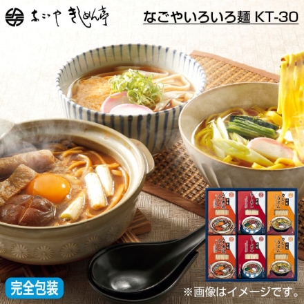 お歳暮のし付き なごやいろいろ麺 ＫＴ－30 カレーうどん（めん100g、スープ35g）・きしめん（めん100g、めんつゆ25g）・みそ煮込うどん（めん100g、あじみそ45g） 各2