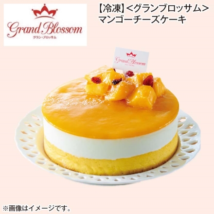 冷凍 ＜グランブロッサム＞マンゴーチーズケーキ 1個（約直径15cm）