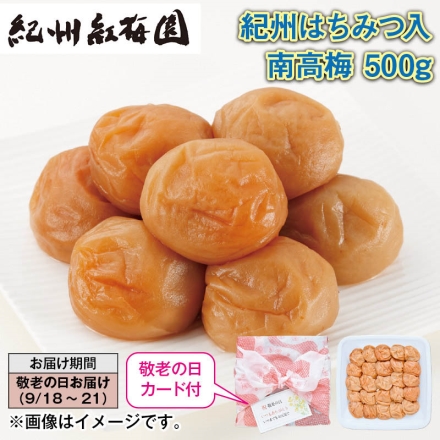 紀州はちみつ入南高梅 500ｇ