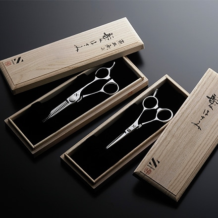 シゲル工業 美容師のハサミ ミニカットハサミ・ミニスキバサミ セット 新潟燕三条製