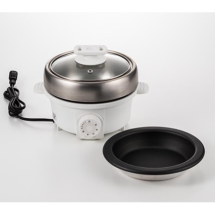 プチ・プレジール 電気ミニグリル鍋 PGN-80(W) 7140401 ホワイト