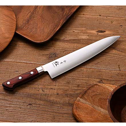 令月 紅シリーズ庖丁 牛刀240mm CR-008 新潟燕三条