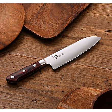 令月 紅シリーズ庖丁 三徳170mm CR-011 新潟燕三条