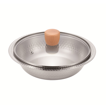 煌六花 卓上鍋 21cm （ガラス蓋付） IH対応 ガスコンロ対応 新潟燕三条 KRT-717