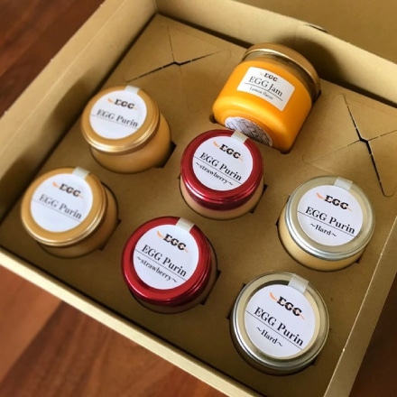 エッグハウス川北 たまごジャムとプリン３種（6個入り）のセット