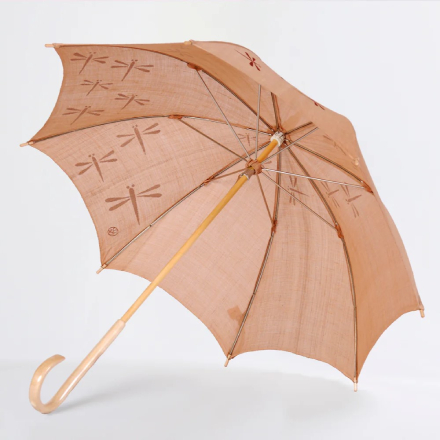 日吉屋 ぱらそる 和風洋傘 とんぼ渦 ベージュ