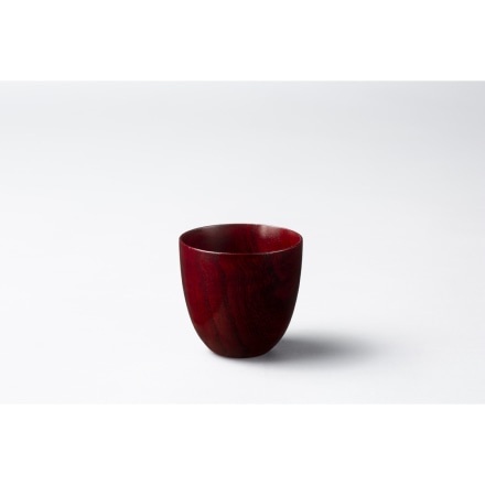 ＭＥ ＭＡＭＯＲＵ 桐のロックグラス カラー拭き漆仕上げ 古代朱