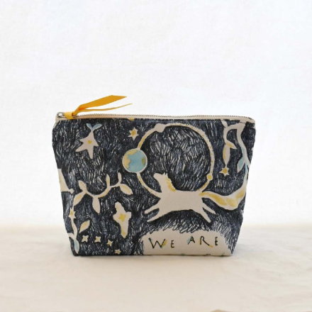 MANAMI SAKURAI Machi Pouch 'The stars' (Navy)