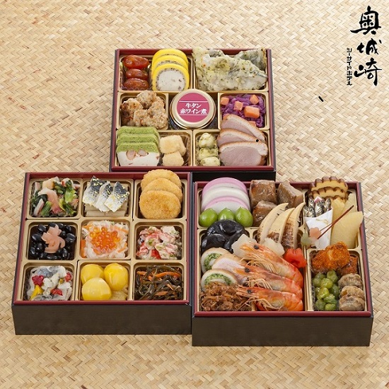 冷凍おせち3人前「奥城崎シーサイドホテル」　３段重【販売終了日12月15日】