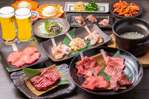 【大阪】精肉卸問屋直営焼肉店 牛次郎 お初天神店 2名様 ディナープラン≪焼肉≫