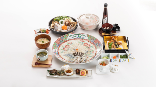 【山口】割烹旅館 寿美礼 2名様 ディナープラン≪養殖とらふぐのフルコース・お土産付≫