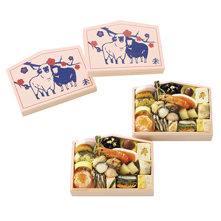 冷凍おせち 2人前 <タカシマヤオリジナル>おせち料理 祝い膳｢双葉｣絵馬型二客 和風 【販売期間：2026年12月9日まで】