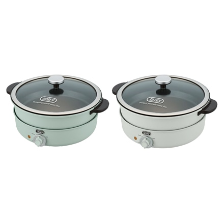 Toffy 電気グリル鍋 アッシュホワイト K-HP2-AW