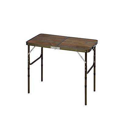 キャプテンスタッグ ビストロフォールディングテーブル 90×45 高さ4段階調節付 UC-572