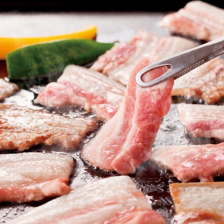 さくらポーク 焼肉用バラ500g、岩塩200ｇ ＆しゃぶしゃぶ用モモ700gセット