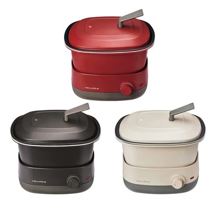 レコルト ポットデュオ キャレ レッド RPD-4（R）