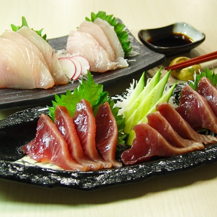 静岡 戻りかつおまぐろ詰め合わせ とろかつお刺身170g×3、とろびん長まぐろ刺身140g×3