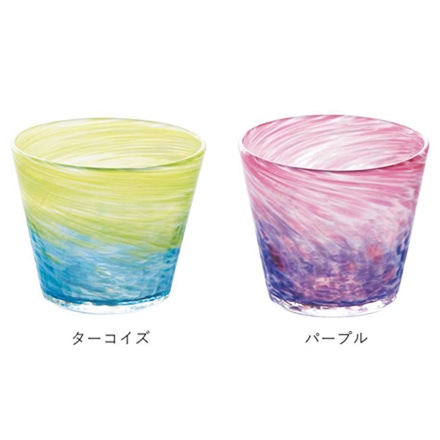 琉球硝子 匠 グラス パープル 6085