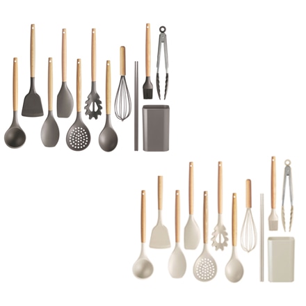 アイリスオーヤマ キッチンツール11点＋スタンドセット グレージュ KT-11SS