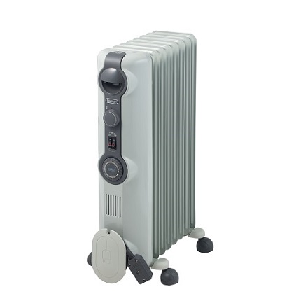 デロンギ オイルヒーター with Pet 約10畳 ホワイト＋ダークグレー RHJ11G0812-DG