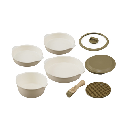 アイリスオーヤマ お皿になるフライパン８点セット DPAN-8S