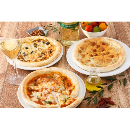 東京 恵比寿 「リストランテマッサ」 監修 3種のナポリ風ピッツァセット　計14枚