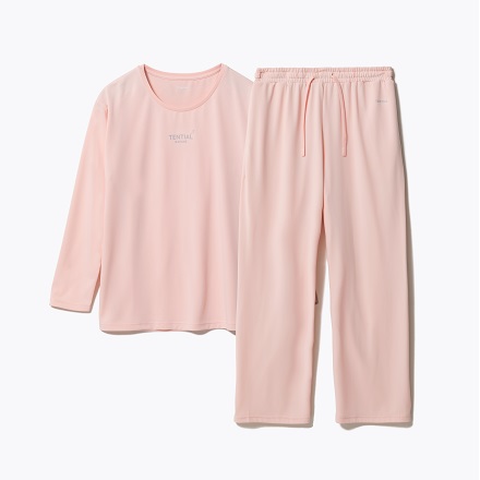 TENTIAL BAKUNE Dry Women's 上下セット（長袖Tシャツ・ロングパンツ） ピンク M