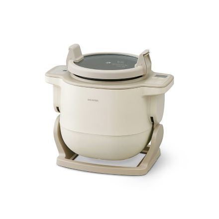 アイリスオーヤマ 自動かくはん式調理機 CHEF DRUM DAC-IB2-C アイボリー