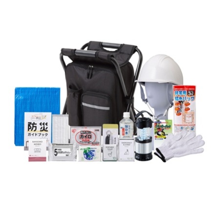 イス型リュック防災17点セット 9-1500E