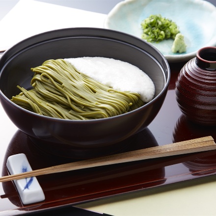 東京 昭和四年創業 「浅草むぎとろ」 とろろ茶そば 6食セット