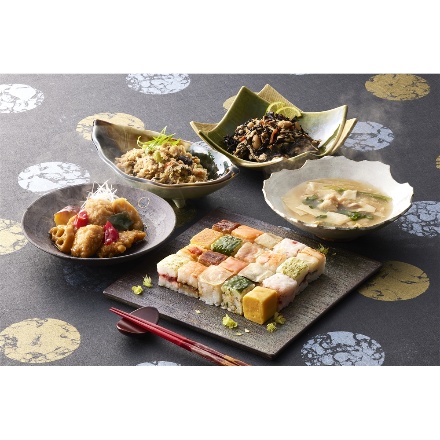 「梅の花」 なみはや寿司と和惣菜4種 4袋セット