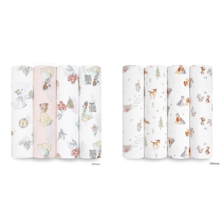 aden + anais おくるみスワドル ディズニー+フレンズ 4枚