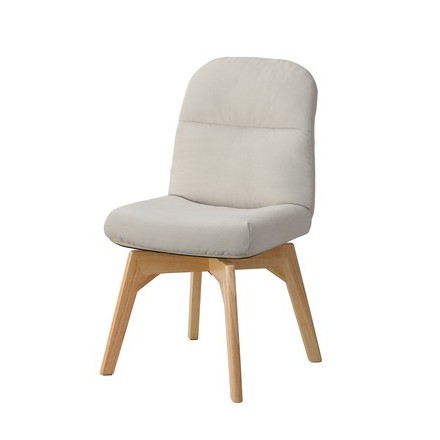 アイリスオーヤマ 折りたたみ回転チェア アイボリー OKCR-FA