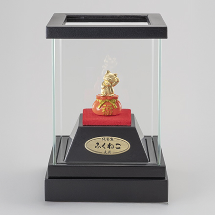 純金製置物 ふくねこ 2g