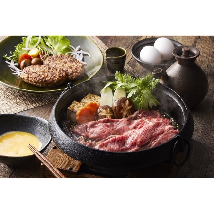 あか牛すき焼き用＆あか牛ハンバーグセット