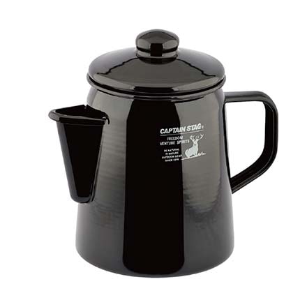 CAPTAIN STAG/CSブラックラベル ホーローケットル