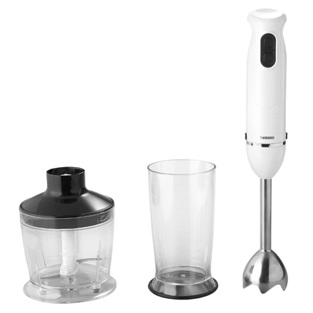 ツインバード　チョッパー付ハンディーブレンダー KC-4833W