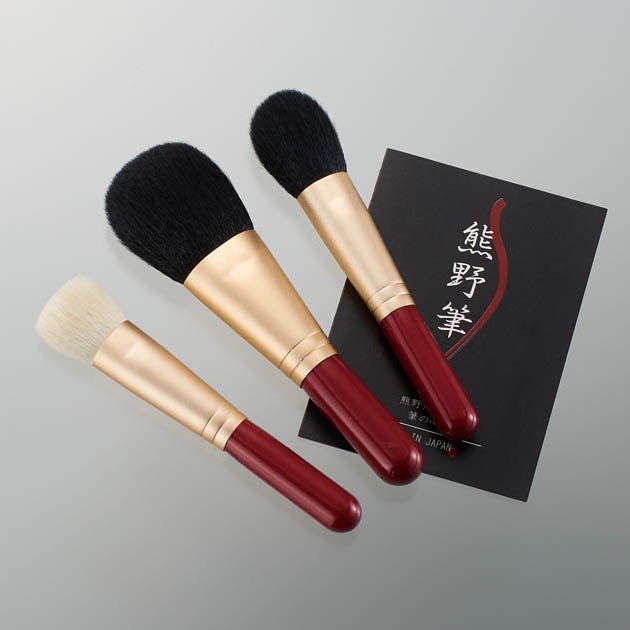 熊野化粧筆セット 筆の心（3本セット）｜永久不滅ポイント・UC