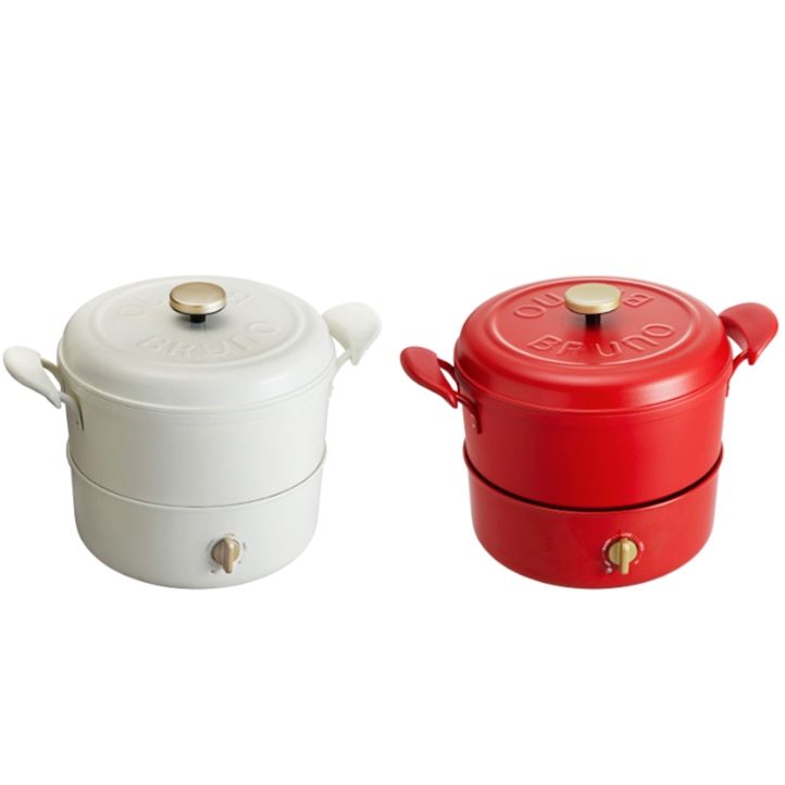 BRUNO マルチグリルポット レッド BOE065-RD
