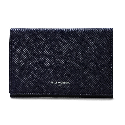ペッレモルビダ バルカ カードケース ネイビー PMO-BA305